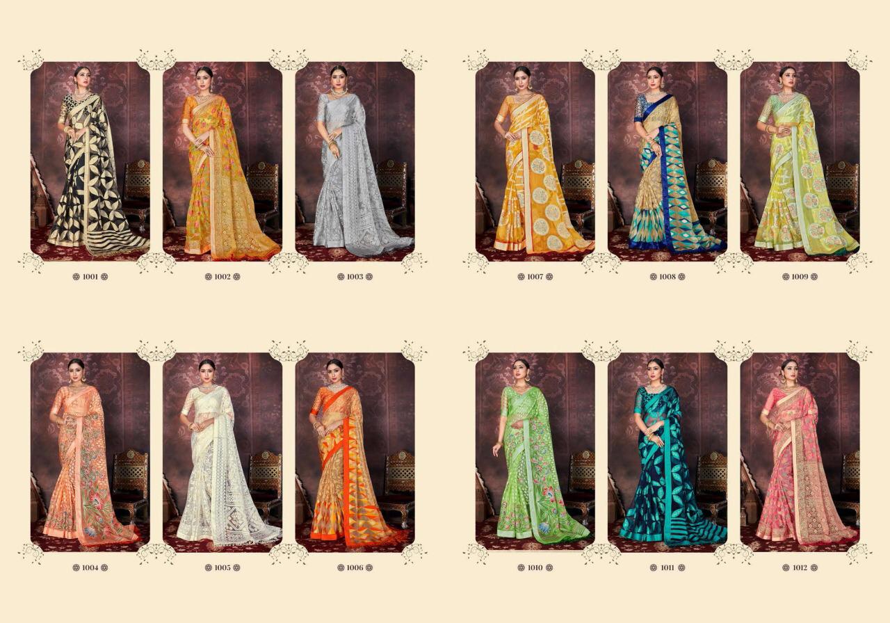 SHUBH SHREE STELLA Latest Heavy Designer Wedding Wear Orgenza Sartin Brasso with Dispro and foil with Jhalar
